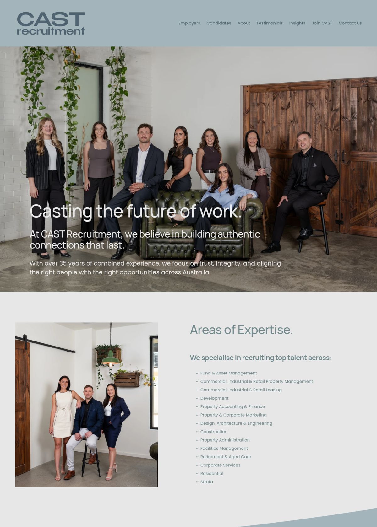 Current Cast Recruitment website